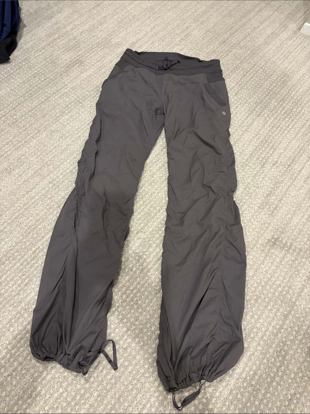 Lululemon Dark Gray Drawstring Outdoor Pants